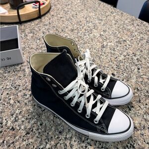 Stylish Black High-Top Sneakers